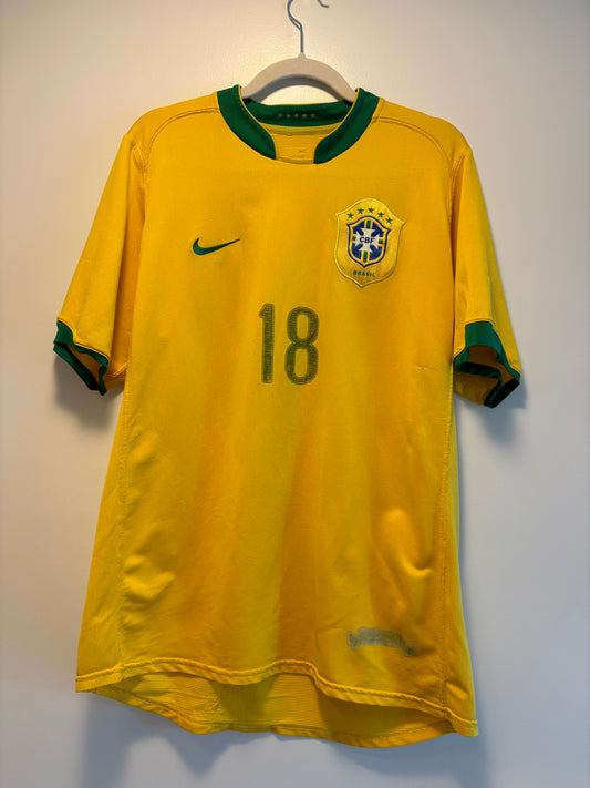 Brazil 2006-07 Home Kit Robinho (L)